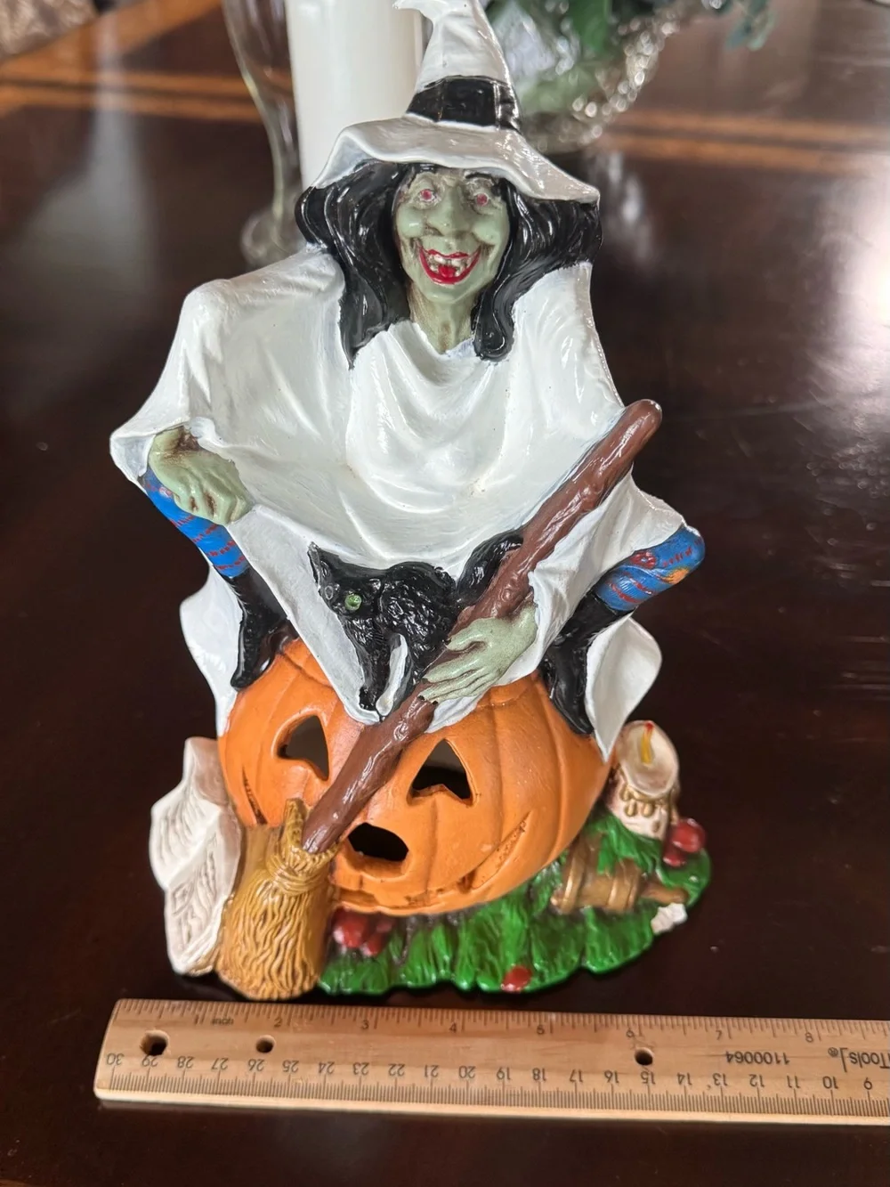 Vintage Byron Molds 1970 Ceramic Seated Witch